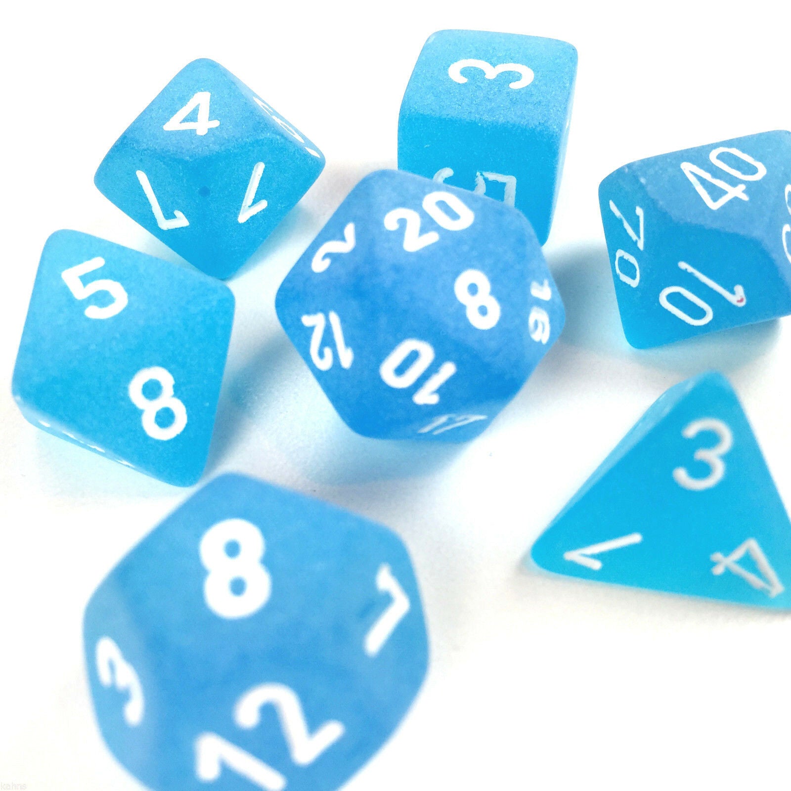 Frosted: Poly - Caribbean Blue/White (7)