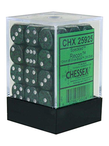 Speckled: 12mm D6 - Recon (36)