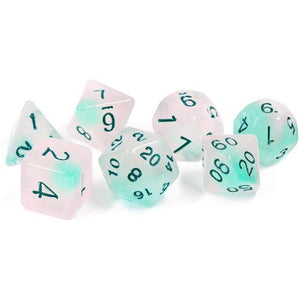RPG Dice Set - Frosted Glowworm (7)