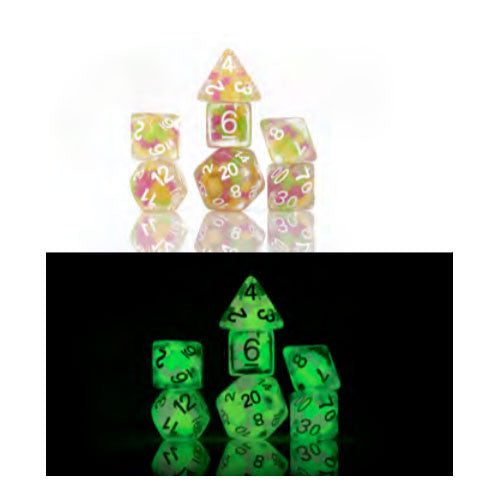 RPG Dice Set - Melon Ball Glowworm (7)