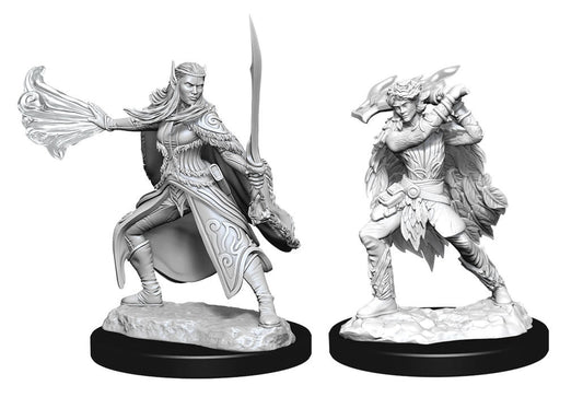 Nolzur's Marvelous Unpainted Miniatures - Winter Eladrin & Spring Eladrin