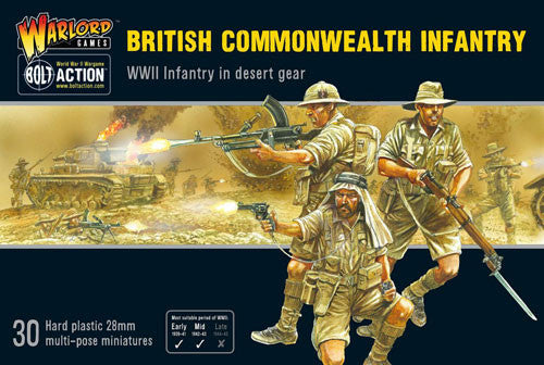 Bolt Action - British Commonwealth Infantry: WWII Infantry in Desert Gear
