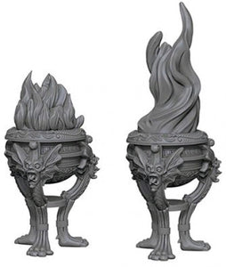 Wizkids: Deep Cuts Unpainted Miniatures - Braziers