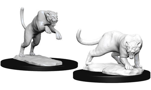 Nolzur's Marvelous Unpainted Miniatures - Panther & Leopard