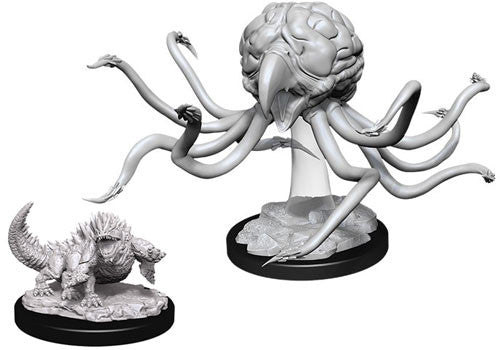 Nolzur's Marvelous Unpainted Miniatures - Grell & Basilisk