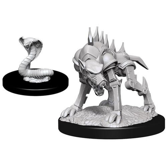 Nolzur's Marvelous Unpainted Miniatures - Iron Cobra & Iron Defender