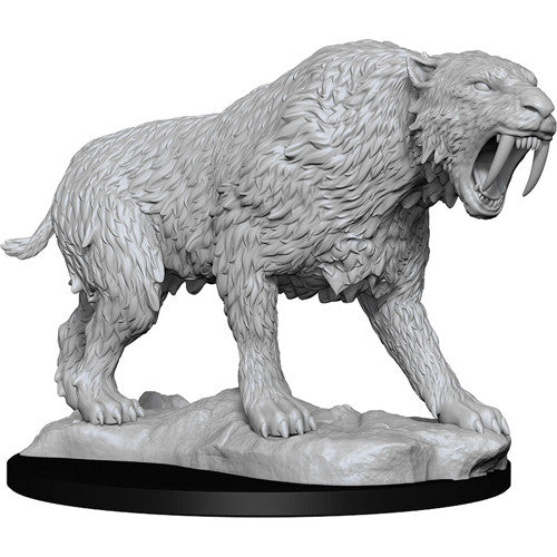 Wizkids: Deep Cuts Unpainted Miniatures - Saber-Toothed Tiger