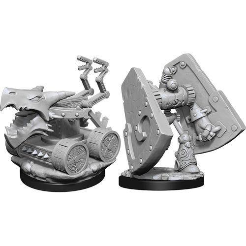 Nolzur's Marvelous Unpainted Miniatures - Stone Defender & Oakenbolter