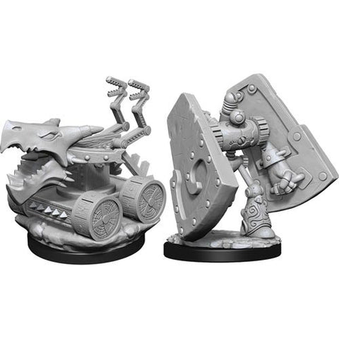 Nolzur's Marvelous Unpainted Miniatures - Stone Defender & Oakenbolter