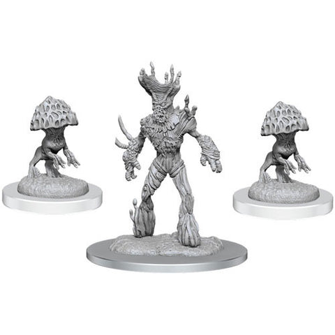 Nolzur's Marvelous Unpainted Miniatures - Myconid Sovereign & Sprouts